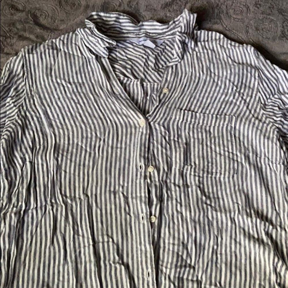 Classic button down stripe shirt